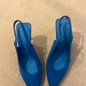 LuLaRoe Bold Blue Slingback Heels